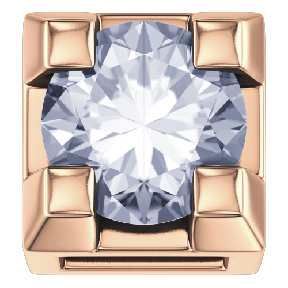 Charm Elements Unisex DCHF3304.002  Oro rosa Bianco Diamante