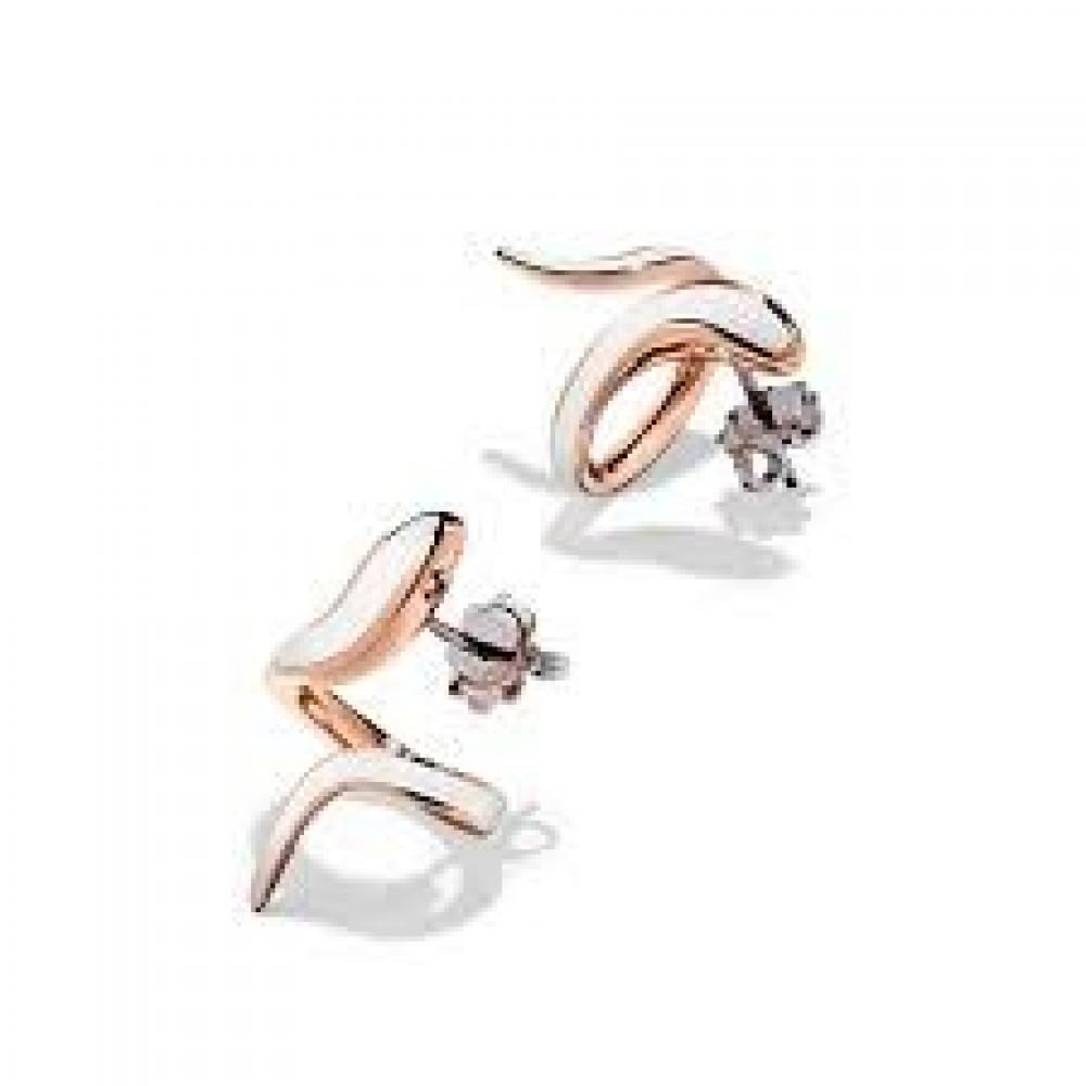 Damiani Women's 20076850 Rose Gold Rose Gold Diamond Earrings - Picture 1 of 1