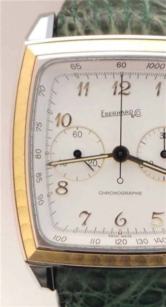 Orologio Eberhard Uomo 32034 CP Meccanico Analogico Cronografo Acciaio