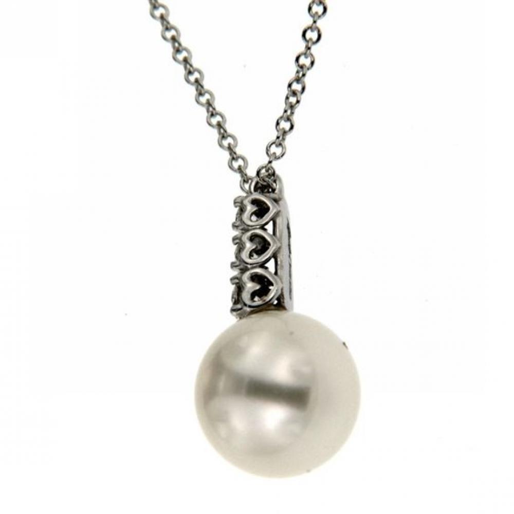 Collana Recarlo Donna XD111  Oro bianco Oro bianco Perla